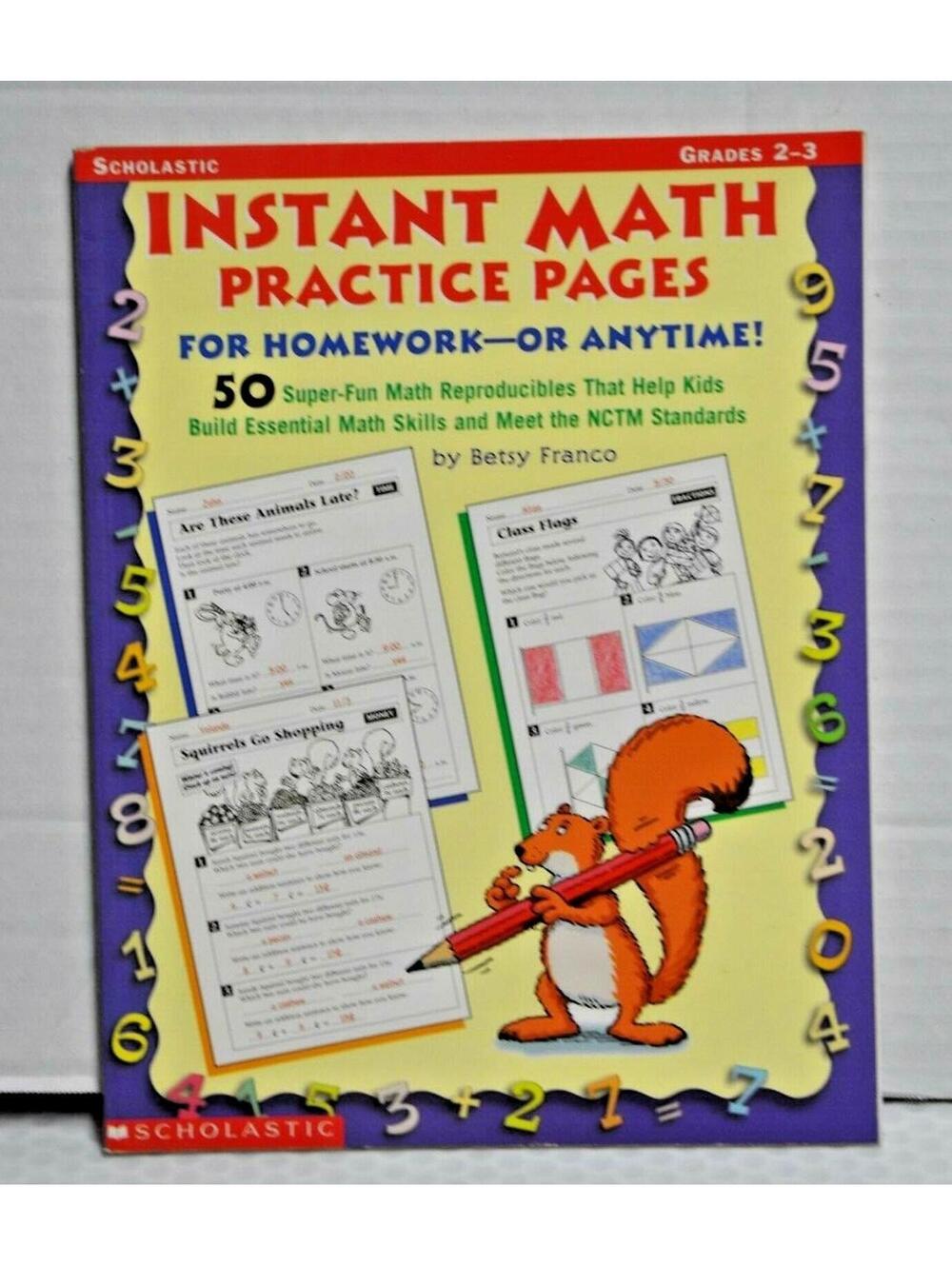 Grades 2 to 3 Instant Math Practice Pages for Homework Or Anytime! Teacher Book